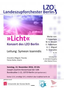 LZO Konzertflyer »Licht«